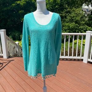 Lilly 100% cotton light weight sweater gently used